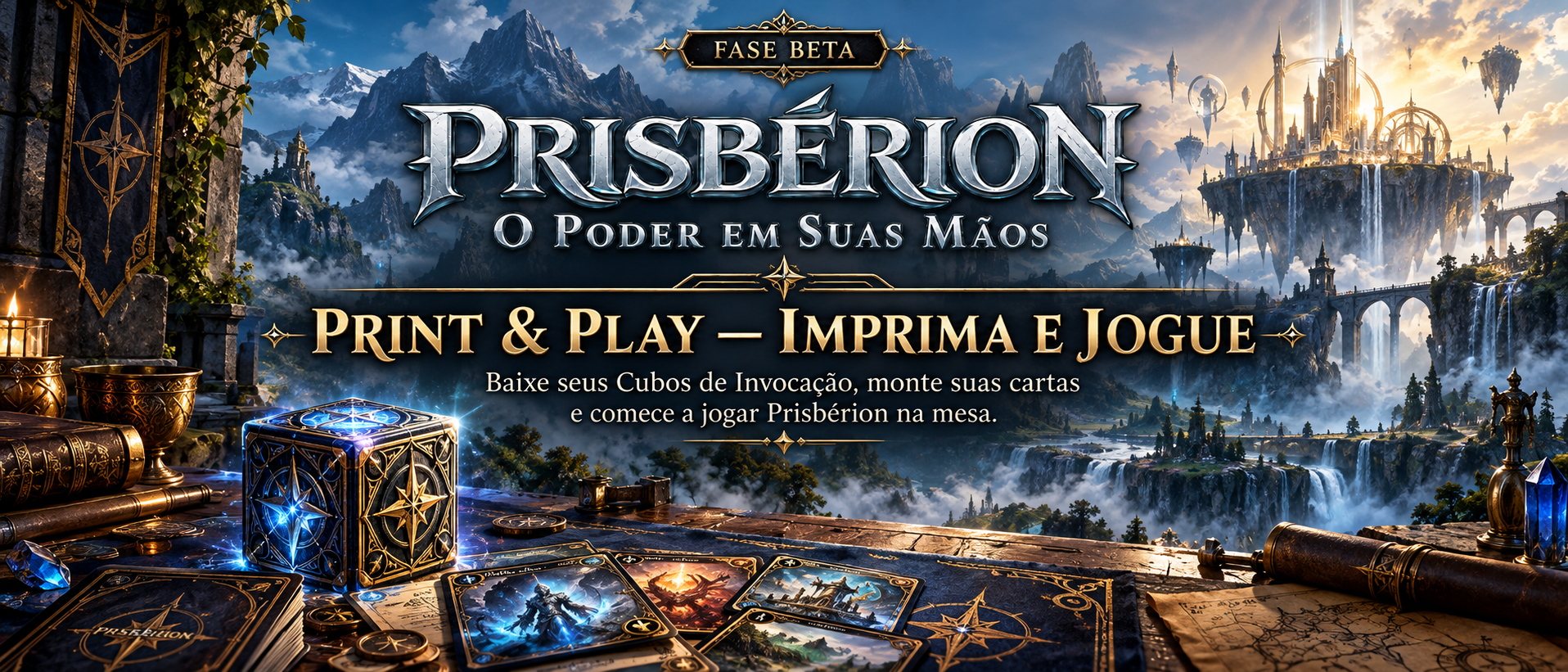 Prisbérion — Print & Play, imprima e jogue na fase Beta